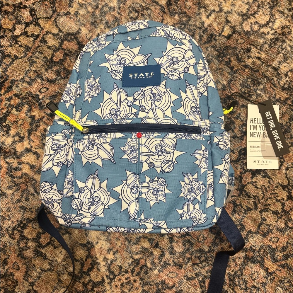 NWT Rare State Mini Kane Backpack in Planets Print
